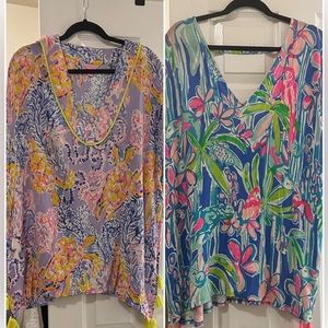Two Lilly Pulitzer swim cover-ups